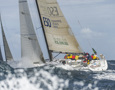 The Starting line of the 2012 Rolex Sydney to Hobart. The fleet leaves Sydney Harbour on boxing day 2012 (26.12.12).