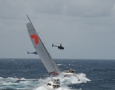 Helicopters surround Wild Oats XI