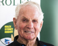 Syd Fischer, the oldest person in the race , aged 85 years. Skipper Ragamuffin-Loyal