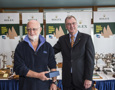 Peter Rodgers, She, receives his trophy for 1st PHS Division 2, from Peter Underwood, AC, Governor of Tasmania