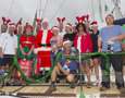 Santa visiting the Cruising Yacht Club Australia docks