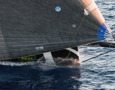 Perpetual LOYAL's bow glides through the water