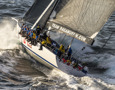 RAGAMUFFIN 100, Sail No: SYD100, Bow No: 100, Owner: Syd Fischer, Skipper: Syd Fischer, Design: Elliott 100, LOA (m): 30.48, State: VIC off Cape Raoul