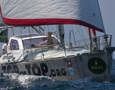 Swiss entrant Pachamama after the start of the 64th Rolex Sydney Hobart