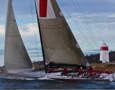 Wild Oats XI at the Iron Pot, entrance to the Derwent River