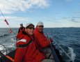Happy foredeck crew on Exile - Justin Cooke and Rob Corran