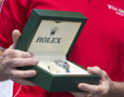 Prizegiving ceremony - Roger Hickman, owner and skipper of WILD ROSE (AUS) receive a Rolex Timepiece