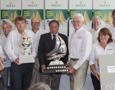 Prize GivingRoyal Yacht Club of TasmaniaWILD ROSE, Owner: Roger Hickman, Skipper: Roger Hickman and Crew with trophies