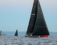 Comanche with Black jack and Wild Oats XI in the background