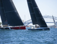 Ichi Ban leads Comanche, momentarily, after the start