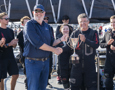 Comanche arriving to Hobart to claim Line Honours victory at the 2019 Rolex Sydney Hobart
Paul Billingham (Commodore CYCA)
Jim Cooney (owner of Comanche)