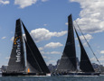 Sydney, Australia - December 8, 2020: "Black Jack and Infotrack" during the SOLAS Big Boat Challenge. (Photo by Andrea Francolini)
