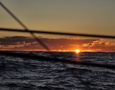 The setting sun from Frantic