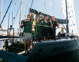 Smuggler crew with the Peter Rysdyk trophy for the overall winner    Image: CYCA | Ashley Dart
