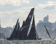 Cabbage Tree Island 2025 - SHK Scallywag at the start.    Image: CYCA/Andrea Francolini