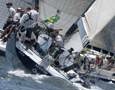 Bob Steel's Quest in action during the start of the 64th Rolex Sydney Hobart Yacht Race