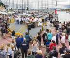 Divisional Winners Dockside Flag Presentation and the Hobart crowd