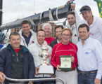 Overall handicap winner, VICTOIRE crew with Patrick Boutellier, Rolex Australia