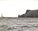 Gretel (KA1) & Evelyn, inshore - 1980 SHYR Tasman Island - Photo Richard Bennett - CYCA Archives