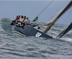 Graeme Wood's Wot Yot, skippered by Bill Sykes sailing in the 64th Rolex Sydney Hobart Yacht Race