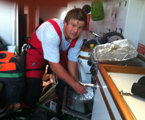 Ben the sail repairer on Exile was the one who stole the extra egg and bacon sandwich this morning