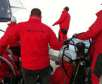 Exile crew hard at work, Audi Sydney Gold Coast Yacht Race 2012