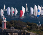 A view of the Audi Sydney Gold Coast Yacht Race 2012 fleet from South Head