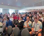 Crews at the Audi Sydney Gold Coast Yacht Race weather briefing