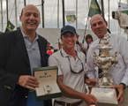 Matteo Mazzanti, Rolex SA presenting Andrew Saies, Two True with Rolex Yacht-Master timepiece and CYCA Commodore Matt Allen with the Tattersall's Cup