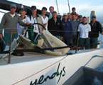 The crew of Yendys after finishing the Sydney Gold Coast