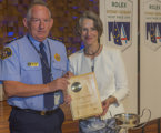 RANI Trophy - NSW Water Police with Her Excellency, the Governor of Tasmania, Professor Kate Warner, A.M. Rolex Sydney Hobart Yacht Race 2016