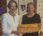 Adrienne Cahalan with Her Excellency, the Governor of Tasmania, Professor Kate Warner A.M.