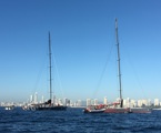 Wild Oats XI and Black Jack after finishing