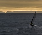 St Jude approaching Tasman Island at sunset