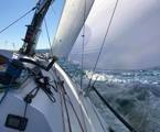 UBS Wild Thing with asymmetric and staysail making good progress