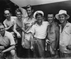 Ripple - SHYR52 crew, Malcolm Bryden-Brown, Norm Walker, Junior Jenkins, Warren Wright, Owner Ron Hobson, Laurie Cooper and George Jackson - CYCA Archives