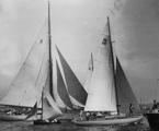 Morna (CYA54) and Saga - 1946 Sydney Hobart Yacht Race start