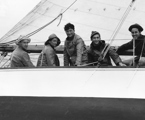 The crew of Independence in the 1949 Sydney Hobart Yacht Race
