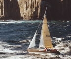 Sagacious V in Storm Bay - 1990 Sydney Hobart
