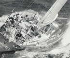 Apollo going upwind in the 1984 Sydney Hobart