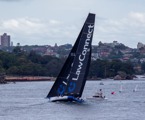 Cabbage Tree Island Race 2023 - LawConnect crossing the finish line
