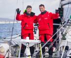 Rupert Henry (L) and Jack Bouttell (R), co-skippers of Mistral