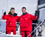 Rupert Henry (L) and Jack Bouttell (R), co-skippers of Mistral