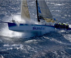 Skandia South West of Tasman Island and heading to the finish line