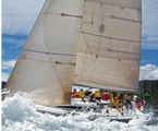 Lou Abraham's Challenge sailing into Hobart