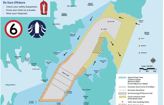 Exclusion Zone on Sydney Harbour for 2023 Rolex Sydney Hobart start