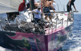 Leading boats in Rolex Trophy start line collisions