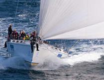 Brindabella relishing the strong breeze and heading offshore to find more, 2012 Sydney Gold Coast Yacht Race