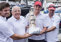 Nikolas Delegat, Jim Delegat, James Delegat and Steve Cotton with the Tattersall's Cup