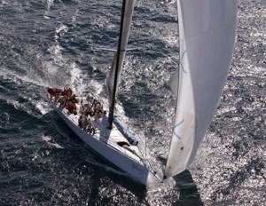 Stephen Ainsworth's RP63 Loki shortly after the start of the Audi Sydney Gold Coast Yacht Race